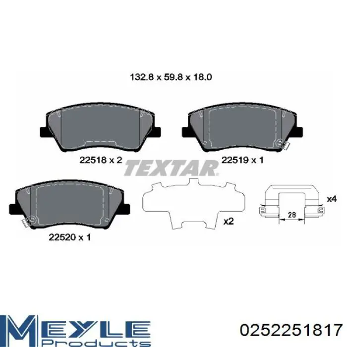Do koszyka 58101G2A00 Hyundai/Kia Klocki hamulcowe przednie tarczowe