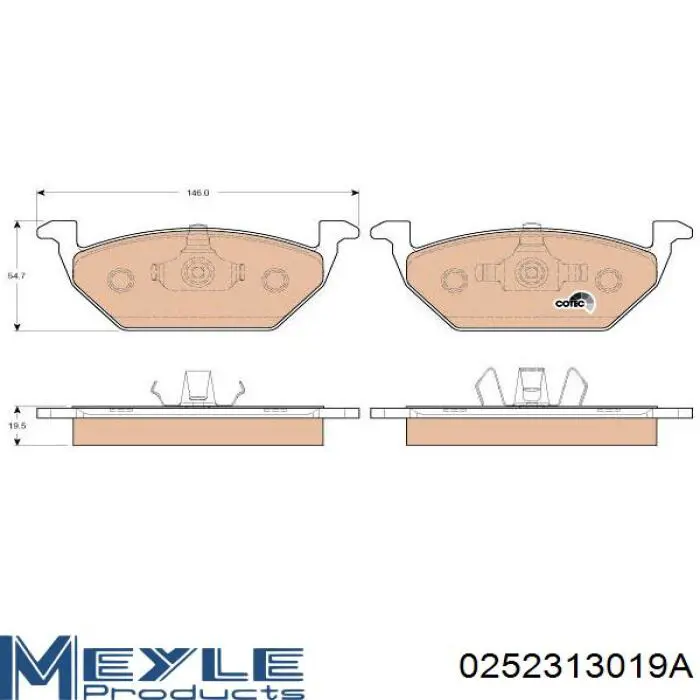 Klocki hamulcowe przednie tarczowe Sangsin SP1701 cena, od 25,40 USD
