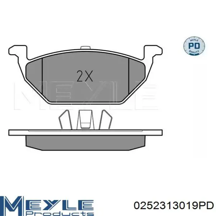0252313019PD Meyle klocki hamulcowe przednie tarczowe