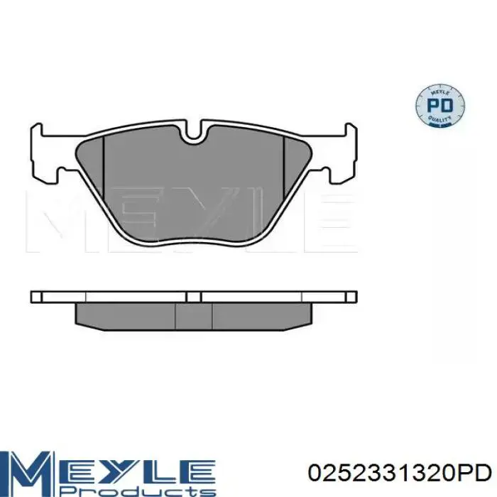 0252331320PD Meyle klocki hamulcowe przednie tarczowe