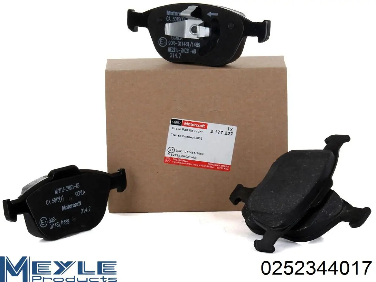 Do koszyka 2T142K021A2C Ford Klocki hamulcowe przednie tarczowe