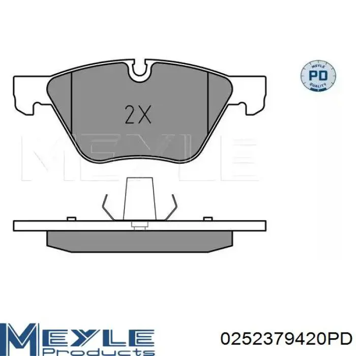 0252379420PD Meyle klocki hamulcowe przednie tarczowe