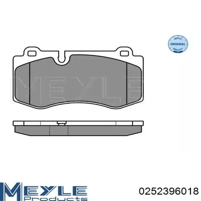 Klocki hamulcowe przednie tarczowe Meyle 0252396018 cena, od 35,79 USD