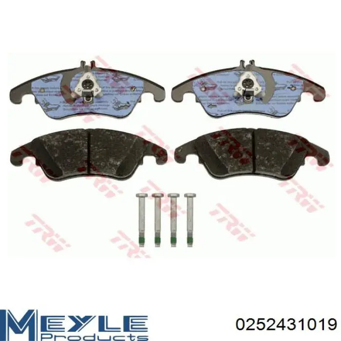Klocki hamulcowe przednie tarczowe 0252431019 Meyle