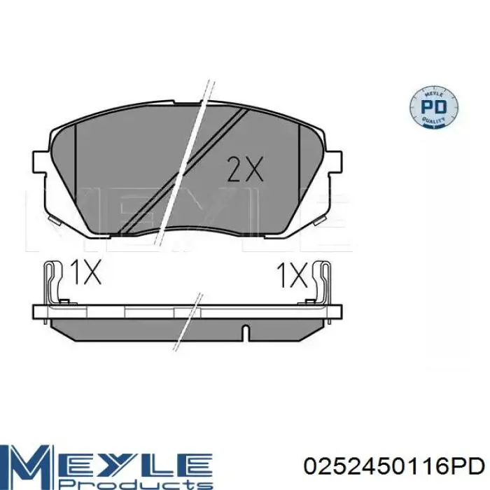Do koszyka 58101R2A10 Hyundai/Kia Klocki hamulcowe przednie tarczowe