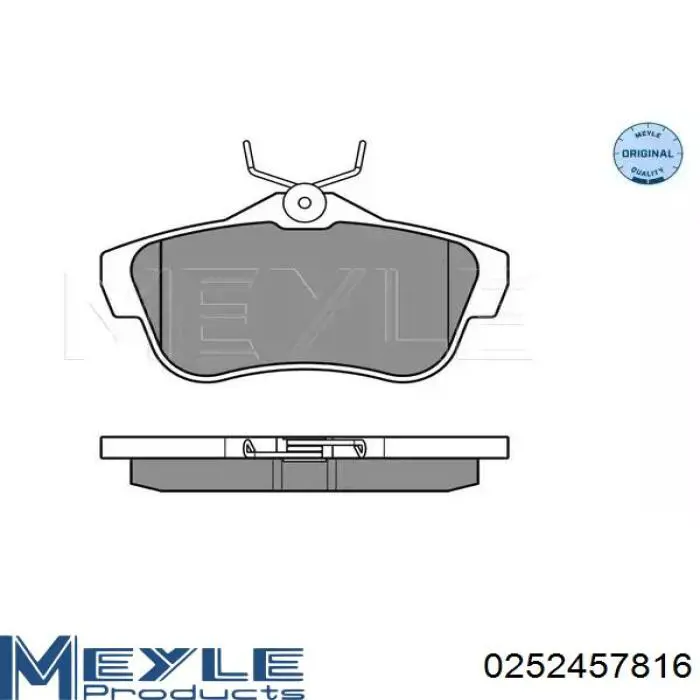 Okładziny (klocki) do hamulców tarczowych tylne Meyle 0252457816 cena, od 25,06 USD