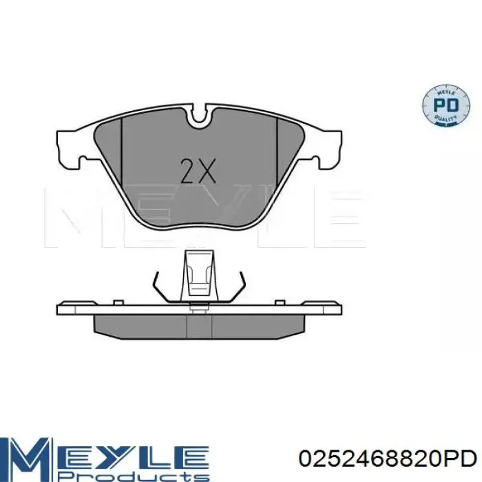 0252468820PD Meyle klocki hamulcowe przednie tarczowe