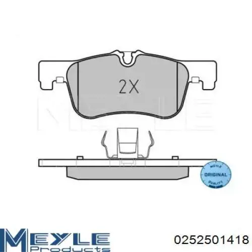 025 250 1418 Meyle klocki hamulcowe przednie tarczowe