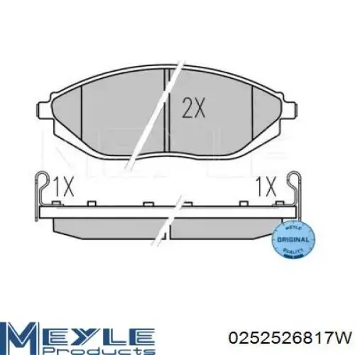 Klocki hamulcowe przednie tarczowe 42785996 General Motors