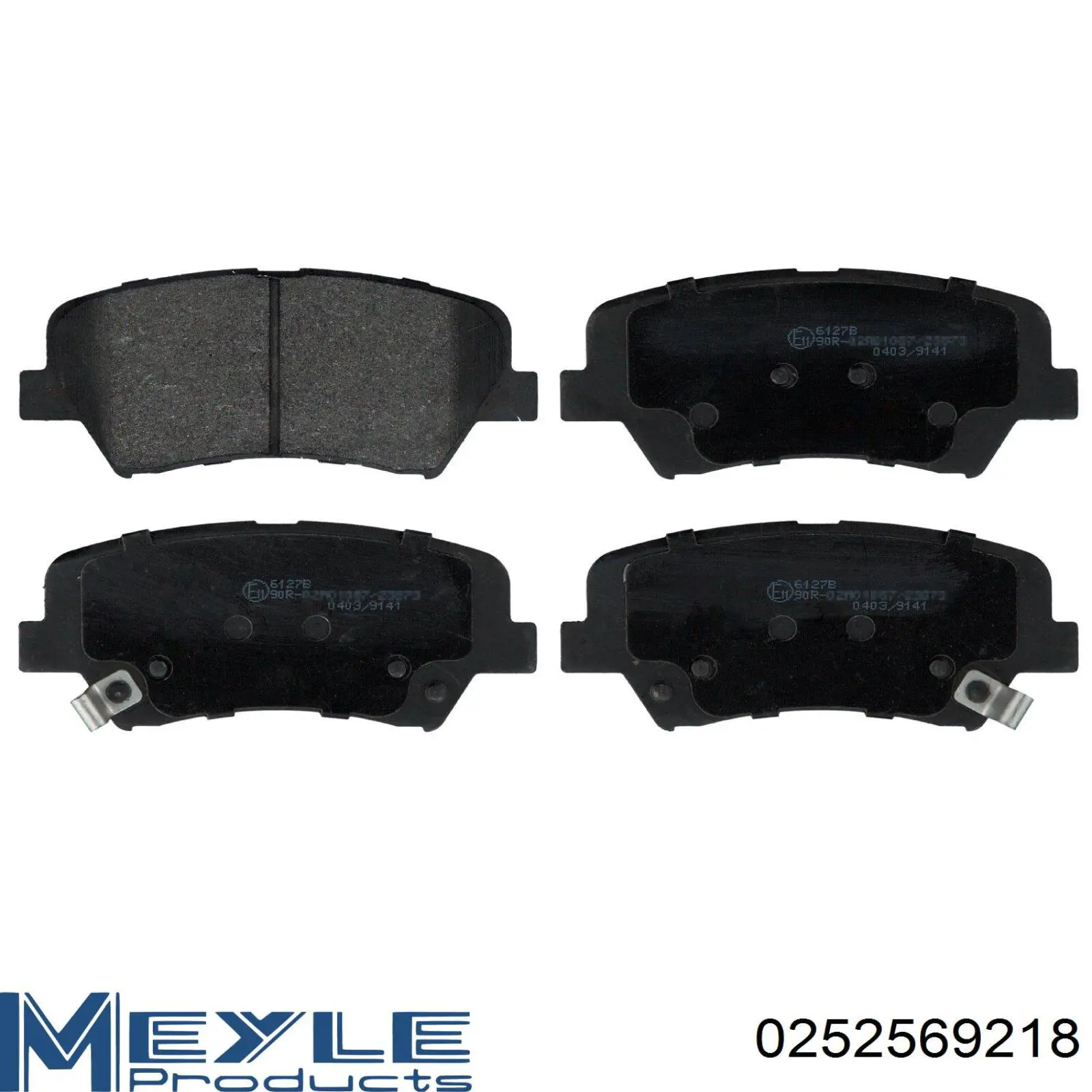 Klocki hamulcowe przednie tarczowe Meyle 0252569218 cena, od 27,55 USD
