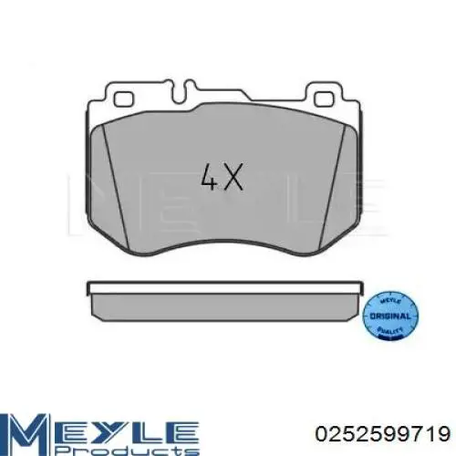 ADU174228 Blue Print Klocki hamulcowe przednie tarczowe