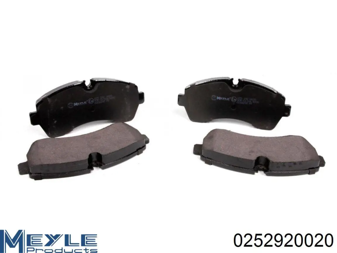 Klocki hamulcowe przednie tarczowe Meyle 0252920020 cena, od 25,91 USD