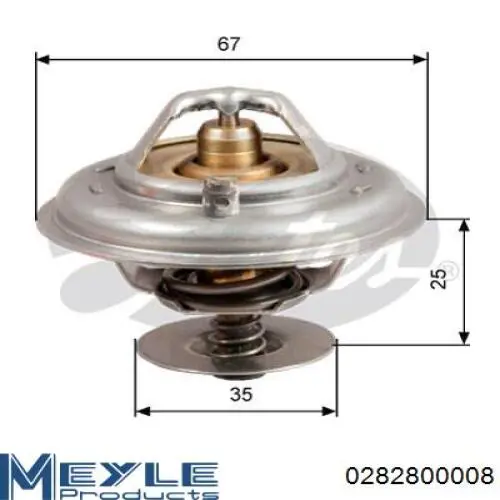 Do koszyka 0282800008 Meyle Termostat