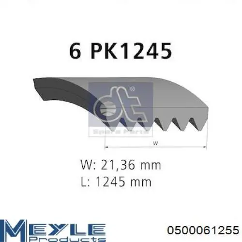Pas napędowy mechanizmów 2521204050 Hyundai/Kia