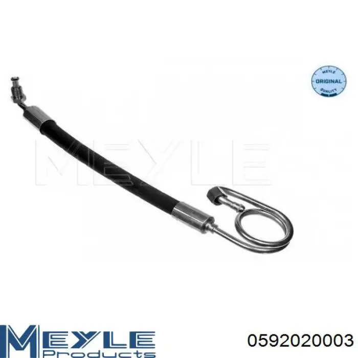 Do koszyka 0592020003 Meyle Przewód hydraulicznego układu wspomagania wysokiego ciśnienia, od pompy do maglownicy (mechanizmu)