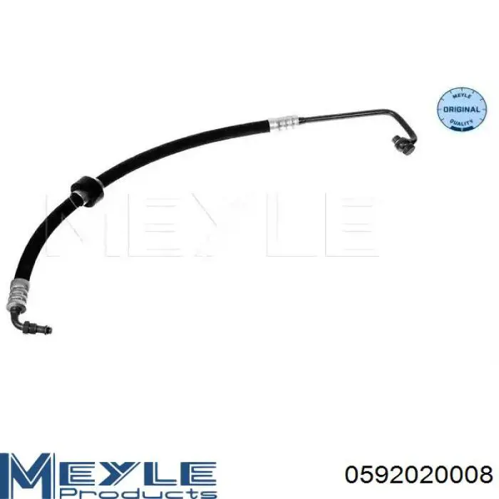 Przewód hydraulicznego układu wspomagania wysokiego ciśnienia, od pompy do maglownicy (mechanizmu) Meyle 0592020008 cena, od 69,38 USD