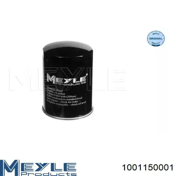 Filtr oleju Meyle 1001150001 cena, od 9,25 USD