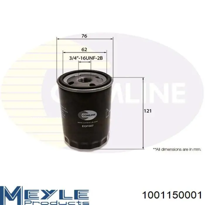 Do koszyka 1001150001 Meyle Filtr oleju