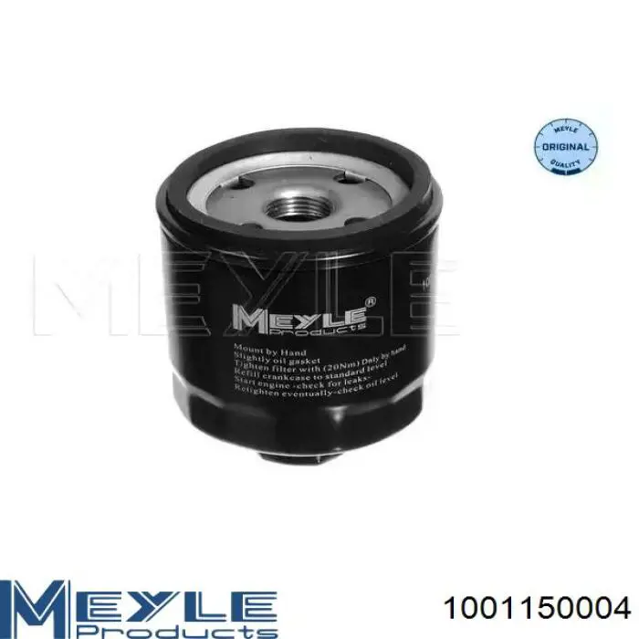 Filtr oleju Meyle 1001150004 cena, od 7,31 USD