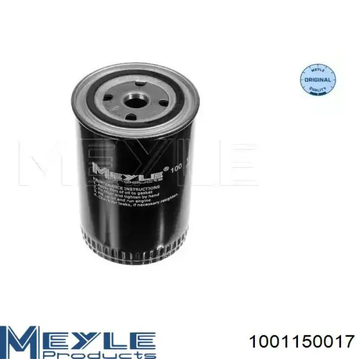 Filtr oleju Meyle 1001150017 cena, od 11,89 USD