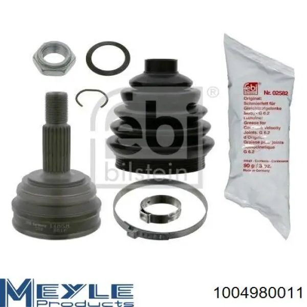 Przegub homokinetyczny przedni zewnętrzny Meyle 1004980011 cena, od 31,96 USD