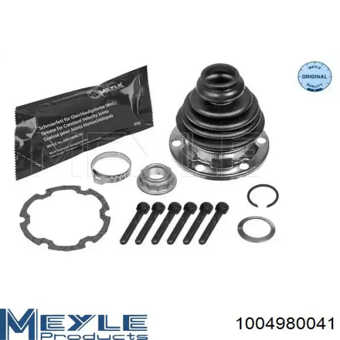 Osłona przegubu homokinetycznego półosi tylnej wewnętrzna Meyle 1004980041 cena, od 16,63 USD