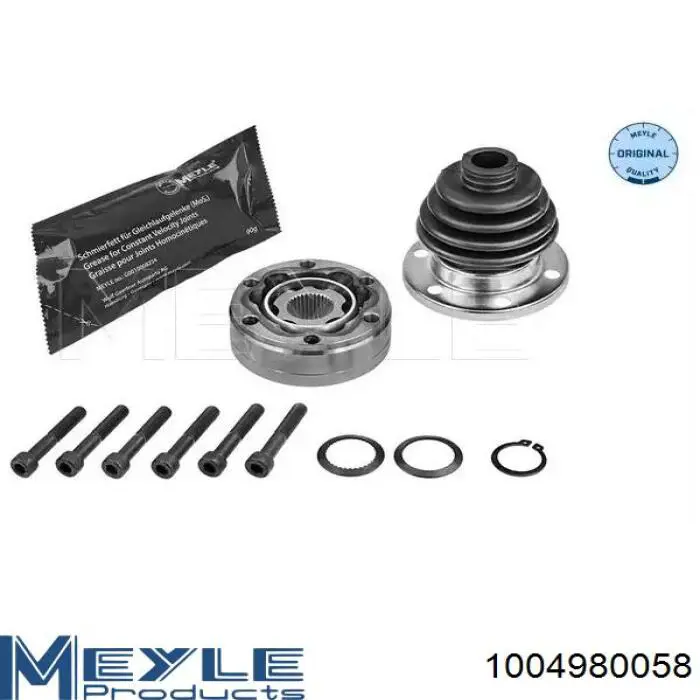 Do koszyka 1004980058 Meyle Przegub homokinetyczny przedni zewnętrzny