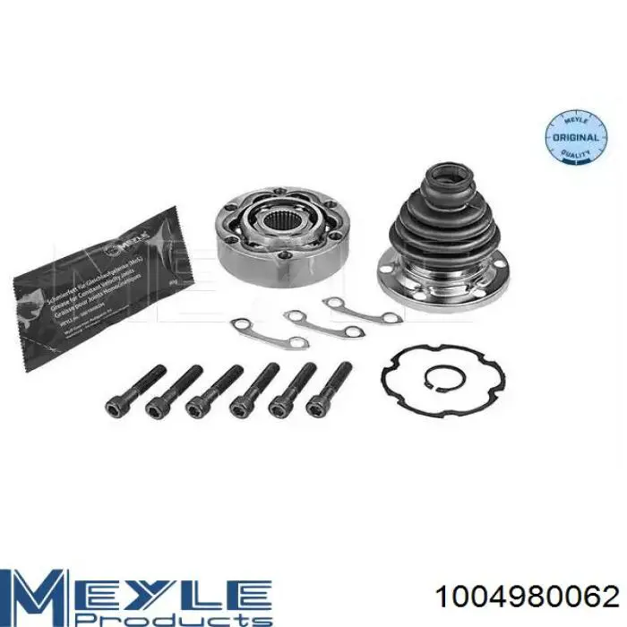 Przegub homokinetyczny przedni wewnętrzny Meyle 1004980062 cena, od 43,42 USD