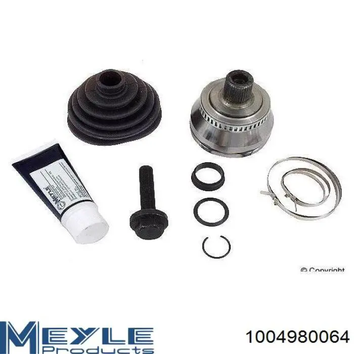 Do koszyka 1004980064 Meyle Przegub homokinetyczny przedni zewnętrzny