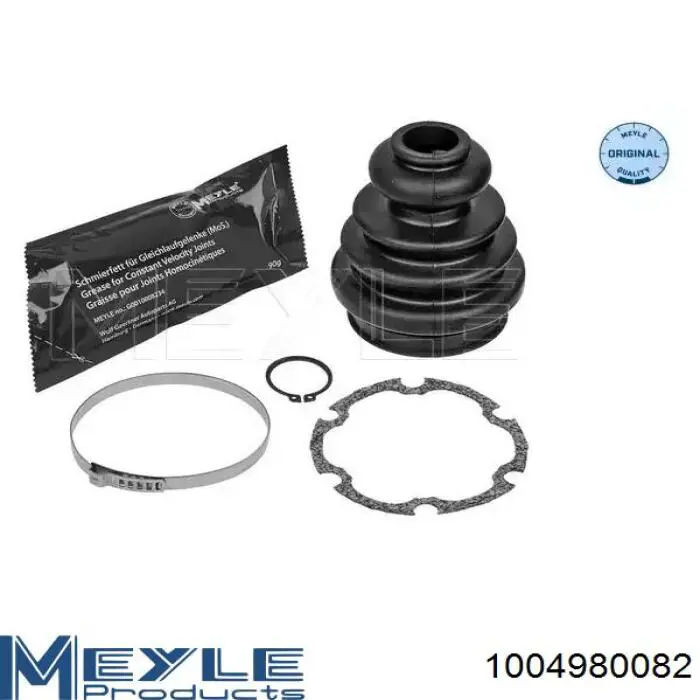 Osłona przegubu homokinetycznego półosi przedniej wewnętrzna Meyle 1004980082 cena, od 14,63 USD