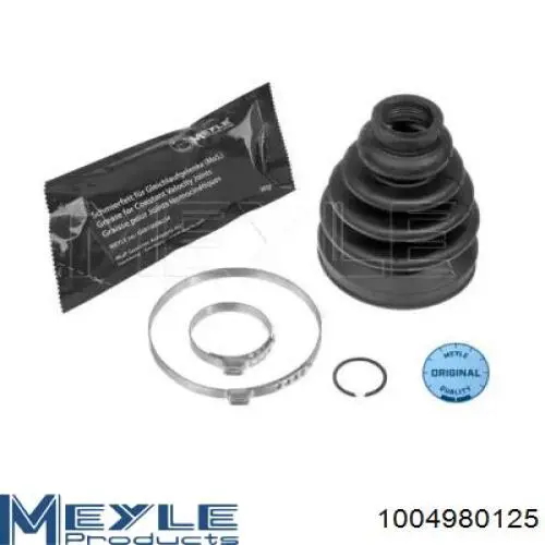 Osłona przegubu homokinetycznego półosi przedniej wewnętrzna Meyle 1004980125 cena, od 15,25 USD