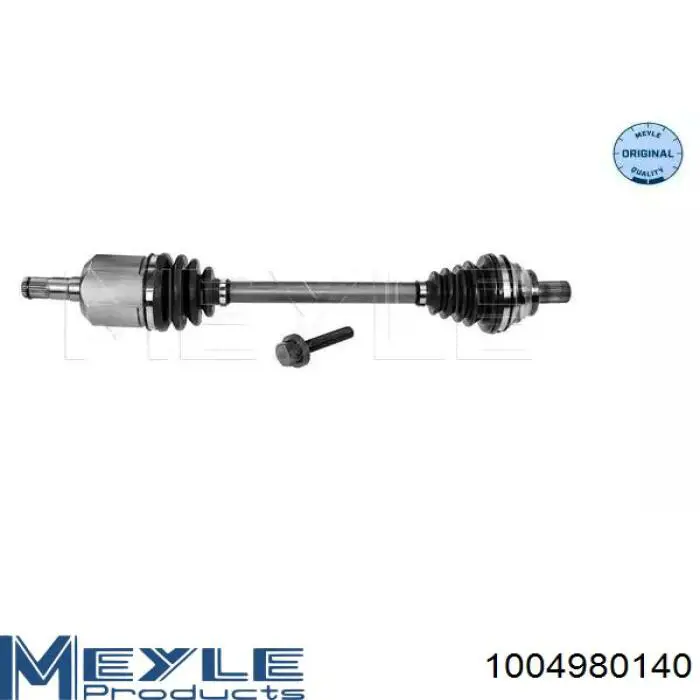 Półoś napędowa przednia lewa Meyle 1004980140 cena, od 110,87 USD