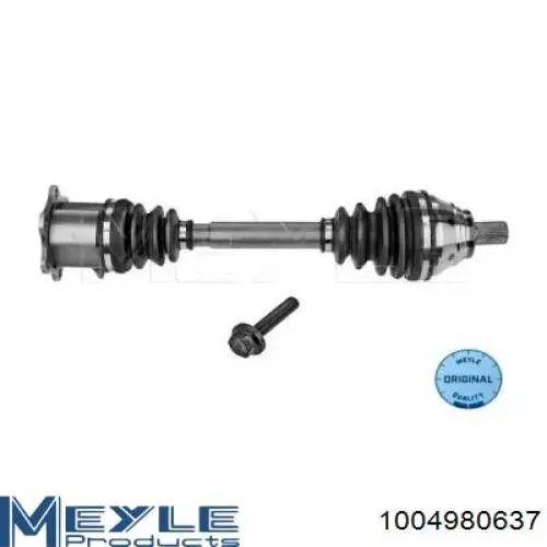 Półoś napędowa przednia lewa Meyle 1004980637 cena, od 138,94 USD