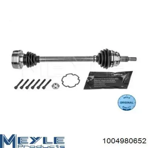 Półoś napędowa przednia lewa Meyle 1004980652 cena, od 94,77 USD