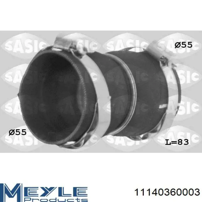Przewód (króciec) intercoolera Meyle 11140360003 cena, od 14,09 USD