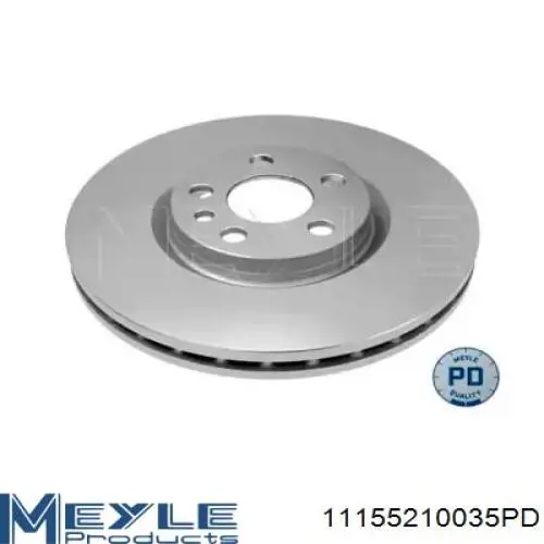 11155210035PD Meyle Tarcza hamulcowa przednia