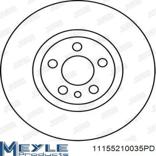 Do koszyka 11155210035PD Meyle Tarcza hamulcowa przednia