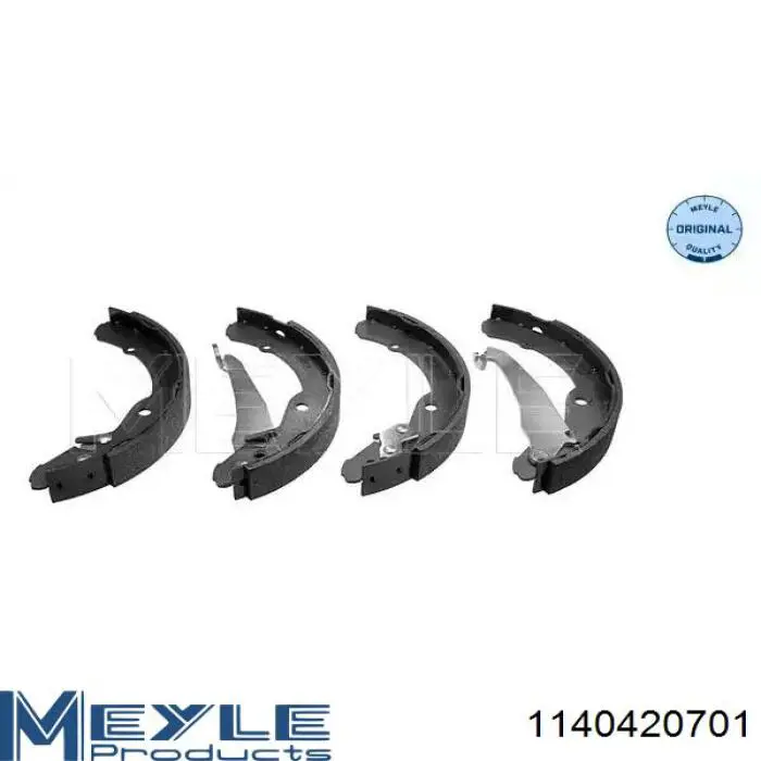 Klocki hamulcowe tylne bębnowe Meyle 1140420701 cena, od 26,62 USD