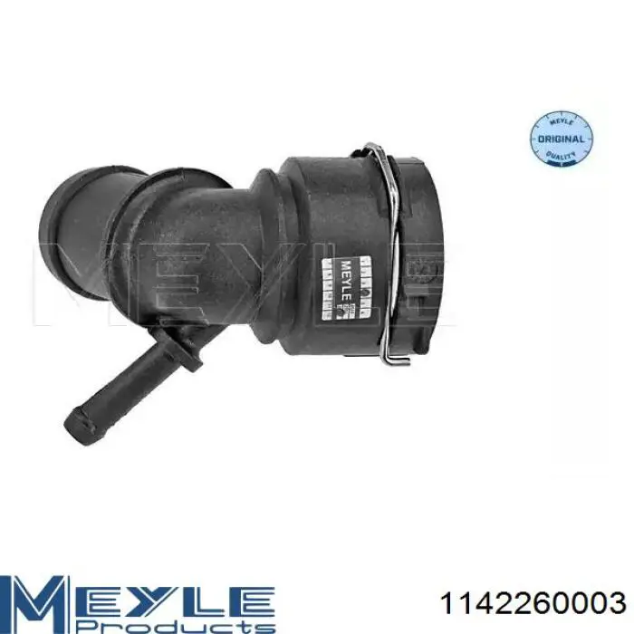 Kołnierz przewodu płynu chłodzącego (wg kodów 6Q0122291F i 1J0121619A VAG) Meyle 1142260003 cena, od 6,59 USD