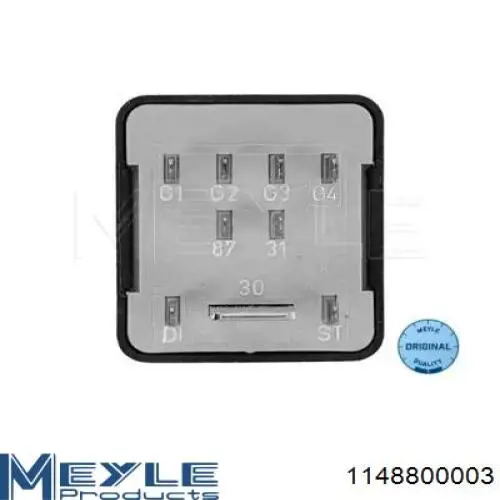 Przekaźnik świec żarowych Meyle 1148800003 cena, od 86,02 USD