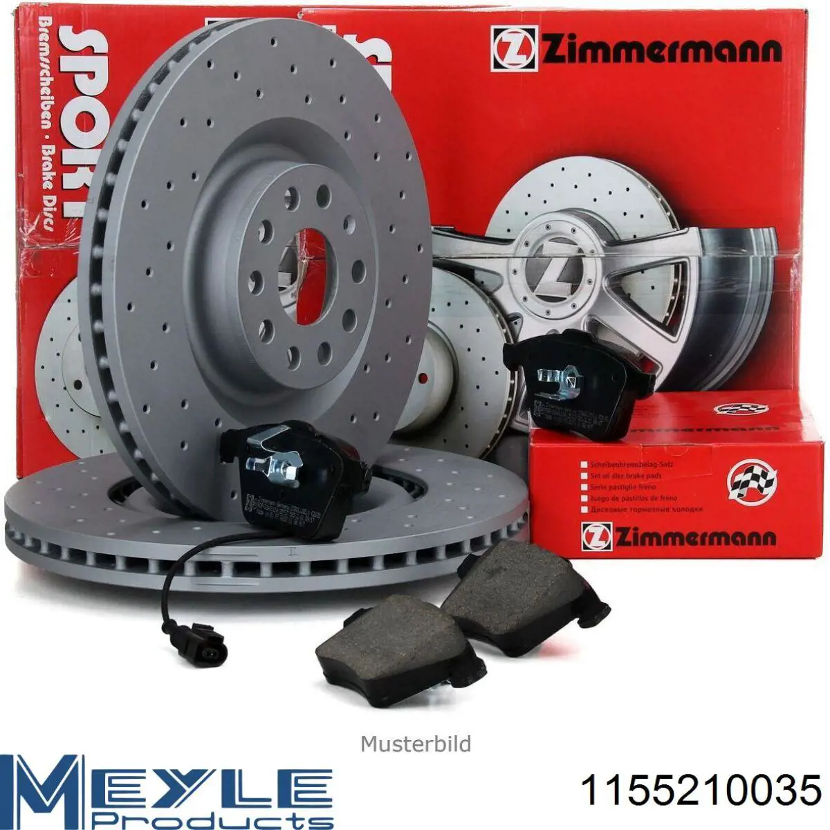Do koszyka 1155210035 Meyle Tarcza hamulcowa przednia