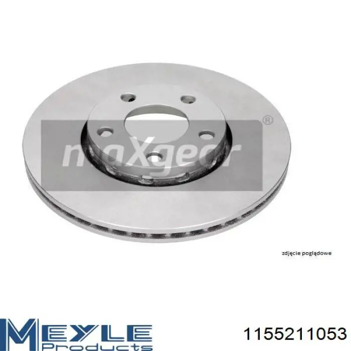 Do koszyka 1155211053 Meyle Tarcza hamulcowa przednia
