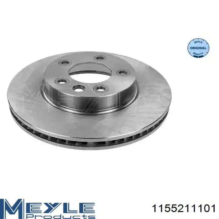 Tarcza hamulcowa przednia Meyle 1155211101 cena, od 85,16 USD
