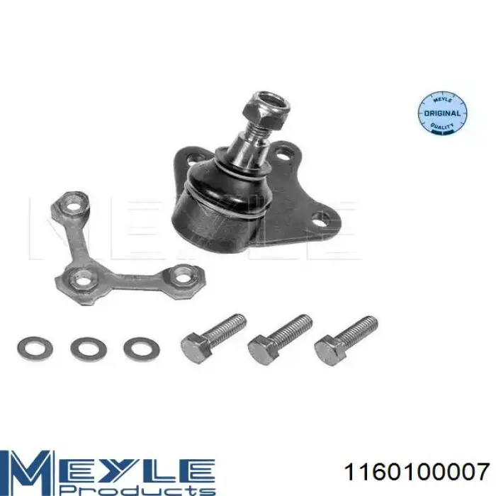 Sworzeń wahacza dolny lewy Meyle 1160100007 cena, od 14,60 USD