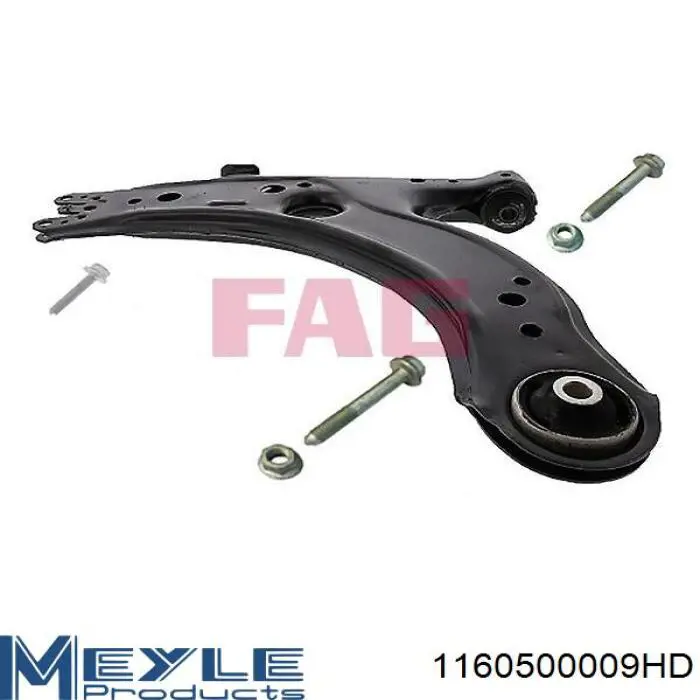 Wahacz zawieszenia przedniego dolny lewy Meyle 1160500009HD cena, od 47,45 USD