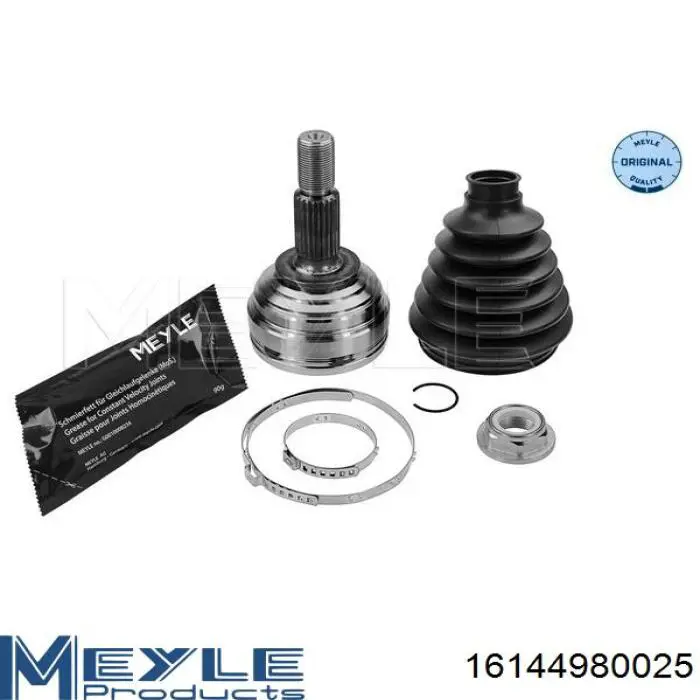 Przegub homokinetyczny przedni zewnętrzny Meyle 16144980025 cena, od 38,35 USD