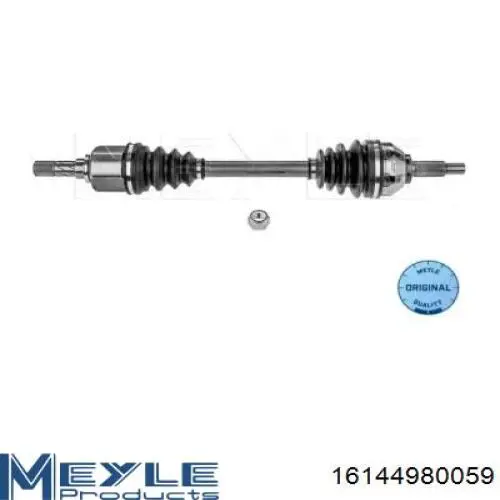 Półoś napędowa przednia lewa Meyle 16144980059 cena, od 139,23 USD