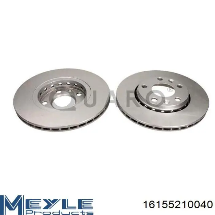 Tarcza hamulcowa przednia Meyle 16155210040 cena, od 63,55 USD