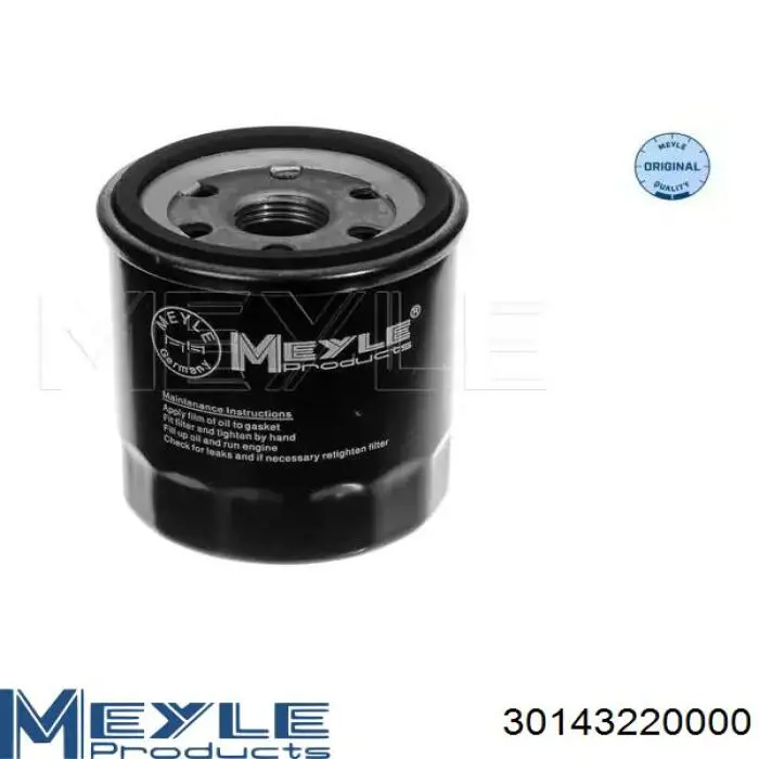 Filtr oleju Meyle 30143220000 cena, od 5,54 USD