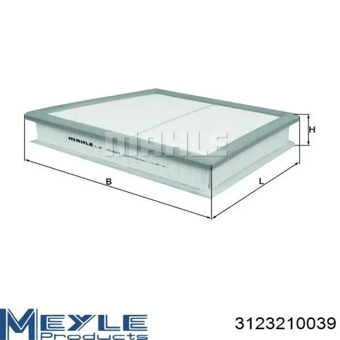 Filtr powietrza 13717619267 BMW